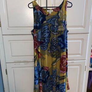 Nine West Multicolor Floral Midi Dress
